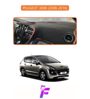 PEUGEOT 3008 (2008-2016) Uyumlu Torpido Örtüsü Yansıma Önleyici Tam Koruma Kolay Montaj J10