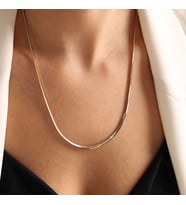 50 cm Balık Sırtı Altın Zincir 3 mm