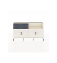 Arges Konsol 4 Raflı 4 Çekmeceli 4 Kapaklı 176x30x99 Aytaşı-Aytaşı/Antrasit