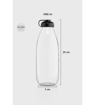 Renga Milky 1000 ml Cam Şişe 181009 Fuşya (Siyah)