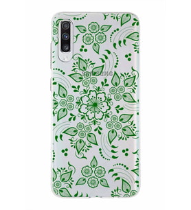 Samsung Galaxy A70s   Kapak Nostalji Desen Tasarımlı Şeffaf Silikon Kılıf