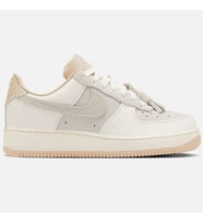 Nike Air Force 1 AF1 1,07 Tassel Detail Leather Womens Sneaker Hakiki Deri Günlük Spor Ayakkabı Krem