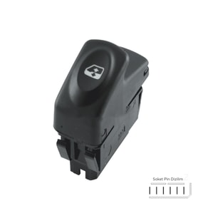 Cam Acma Kapama Anahtari Kangoo Megane Clio (Pin 6)