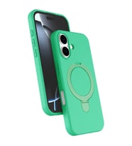 iPhone 17 Regal Magsafe Standlı Kapak - Yeşil