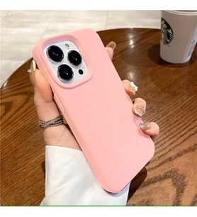 Iphone 16 Pro Uyumlu Kılıf Lansman Silikon Ve Esnek (Şeker Pembesi)