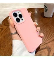 Iphone 16 Pro Uyumlu Kılıf Lansman Silikon Ve Esnek (Şeker Pembesi)