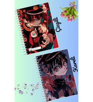 Toilet bound hanako kun defter seti 2 adet A4 boyutu 21*30 çizgili + kareli 60 syf
