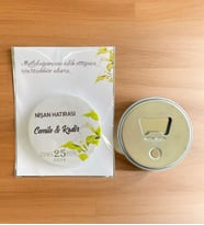 10 Adet Söz, Nişan, Nikah, Düğün Hediyesi Buton Açacak Magnet Kart ve Ambalajlı Tek Tek (btnmg14)