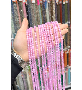 Selenit Taşı Küre Kesim Pembe 6mm Doğal Taş Dizi
