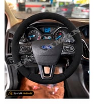 Ford Tourneo Courier Dikme Direksiyon Kılıfı Alcantara Süet Monza Black Trend-Deluxe-Titanium 2018-2023
