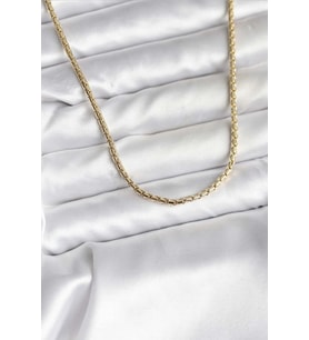 14K Gold Renk Kaplama Zincir Model CM Kadın Kolye 5886