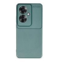 Oppo Reno 11f Kılıf Auto Focus Karbon Kapak - Koyu Yeşil