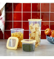 Schafer Hold 3 lü Saklama Kabı-Sarı