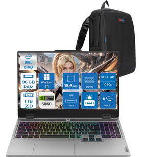 Lenovo Loq Intel Core I7-13700HX 96GB Ddr5 1tb SSD 8GB/RTX5060 100W Gddr7 15.6" Fhd (1920X1080) IPS 300NITS 144Hz Gsynic Windows 11 Pro Taşınabilir Bilgisayar.83JE00LFTRP28+ZETTAÇANTA