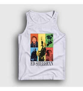 Presmono Unisex Beyaz Poster Müzik Ed Sheeran Atlet 486783tt