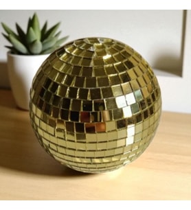 Disko Topu 10 Cm - Yüksek Kalite Profesyonel Disko Topu - Ev Dekorasyon GOLD disko topu