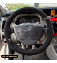 Renault Laguna 2 Dikme Direksiyon Kılıfı Alcantara Süet Monza Black Authentique 2001-2005