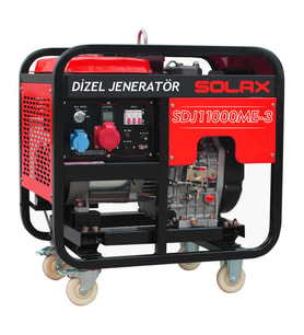 Solax SDJ11000ME3 10kVa 668cc 150kg Tekerli Marşlı Trifaze Dizel Jeneratör