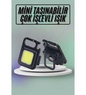 Mıknatıslı Parlak Led Işık 3 Fonksiyonlu Şarj edilebilir Ledli Mini Taşınabilir