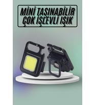 Mıknatıslı Parlak Led Işık 3 Fonksiyonlu Şarj edilebilir Ledli Mini Taşınabilir