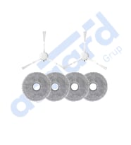 Dreame L10 S ULTRA , L10 ULTRA, L10 PRİME Uyumlu 2 Yan Fırça 4 Mop PKT-iasgf0001172