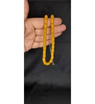 SEVGİLİYE ÖZEL HEDİYE ÇUBUK KEHRİBAR TESBİH KAPSÜL KESİM SARI RENK H-1350. (Çok Renkli)