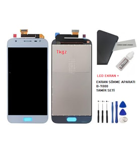 Samsung Galaxy J3 PRO - SM-J330F Uyumlu Lcd Ekran Dokunmatik Servis Lcd MAVİ + B-7000 + TAMİR SETİ
