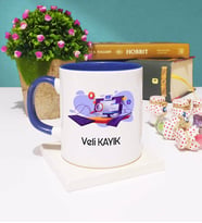 Bilgisayar Mühendisi Tasarımlı Kişiye Özel Bilgisayar Mühendisi Kupa Bardak Lacivert