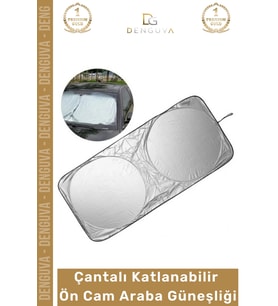 #ArabaGüneşliği Katlanabilir UV Korumalı Oto Katlanır Araç Çift Katmanlı Isı Güneş Sıcak Yalıtımlı O
