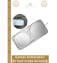 #ArabaGüneşliği Katlanabilir UV Korumalı Oto Katlanır Araç Çift Katmanlı Isı Güneş Sıcak Yalıtımlı O
