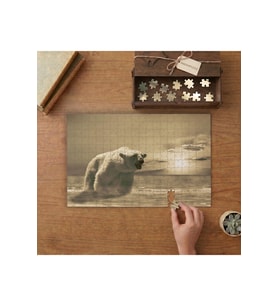 Kutup Ayısı Tasarımı 240 parça Ahşap Puzzle Ahşap Kutuda MP10785