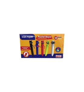 Kidsmode Yağlı Pastel Boya Üçgen 12 Renk Yağlı Pastel Boya (Karışık)