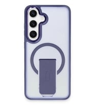 Newface Samsung Galaxy S24 Tork Magsafe Standlı Kapak - Lacivert