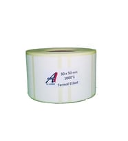 Kirtasiyejet Etiket Termal Etiket 30 x 50 mm 200,000 Adet Termal Barkod Etiketi 2.000 Sarımlı 100 Rulo