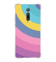 Xiaomi Redmi K20 Pro Köşe Korumalı Antişok Kapak Renk Cümbüşü Tasarımlı Şeffaf Silikon Kılıf
