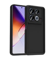 Infinix Note 40 Pro Uyumlu Kılıf Kamera Korumalı Zore Ananas Kapak (Siyah)