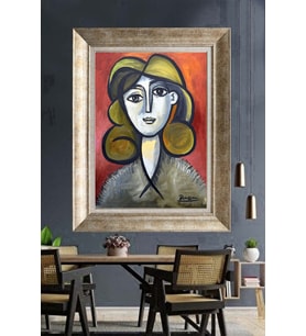 GÜMÜŞ ÇERÇEVELİ PASPARTULU TABLO C670