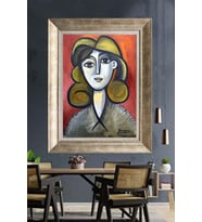 GÜMÜŞ ÇERÇEVELİ PASPARTULU TABLO C670
