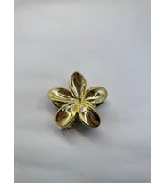 Tekli Altın Renk 8 cm Lotus Çiçeği Mandal Toka