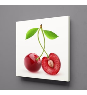 KİRAZ İKİLİ KANVAS TABLO 70x70cm (Karışık)