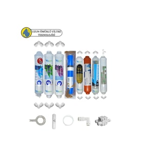 PWS Kapalı Kasa Su Arıtma uygun Sertifikalı 8li Vontron 4000 tds mebran purefer+Mineral+B12+detox