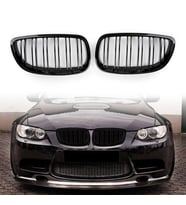 BMW E92 LCI UYUMLU ÇİFT ŞERİT PARLAK SİYAH M3 PANJUR 2010-2013