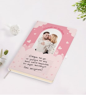 BK Gift Kişiye Özel Kendi El Yazın Mesajlı Fotoğraflı Hediye Beyaz Defter-2