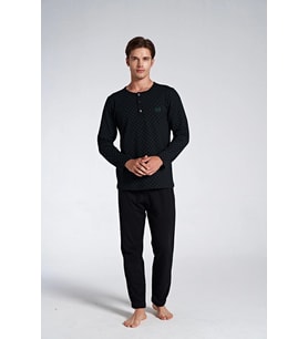 Pijadore 1750 Erkek Düğmeli Uzun Kollu Pijama Takım