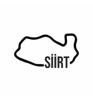 Siirt Harita Araba Sticker siyah 18x10 CM (Siyah)