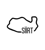 Siirt Harita Araba Sticker siyah 18x10 CM (Siyah)