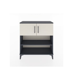 Arges Şifonyer 3 Raflı 2 Kapaklı 88x30x96 Antrasit-Aytaşı