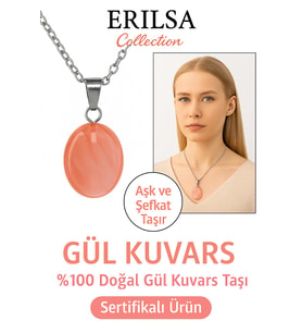 Sertifikalı Gül Kuvars Taşı Doğal Taş Kolye Gümüş Aparat Kalbi Yumuşatır Sevgi Enerjisini Güçlendir (Çok Renkli)
