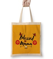 Blessed Mama Funny Mother Blessed Mama Women Mom Life Summer Mommy 2021 Bez Çanta Uzun Saplı