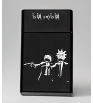 Rick and Morty Rickfiction Desenli Metal Tabaka – Kişiye Özel İsimli Hediyelik